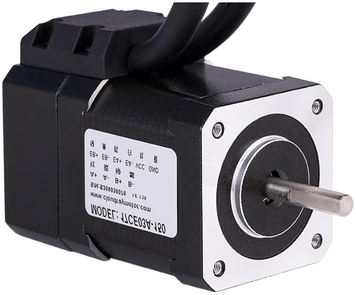 Stappenmotor - Motor met gesloten lus - 3D-printer aandrijven - Hoog koppel hoge precisie - 0.3 Nm 1.5A - Zwart