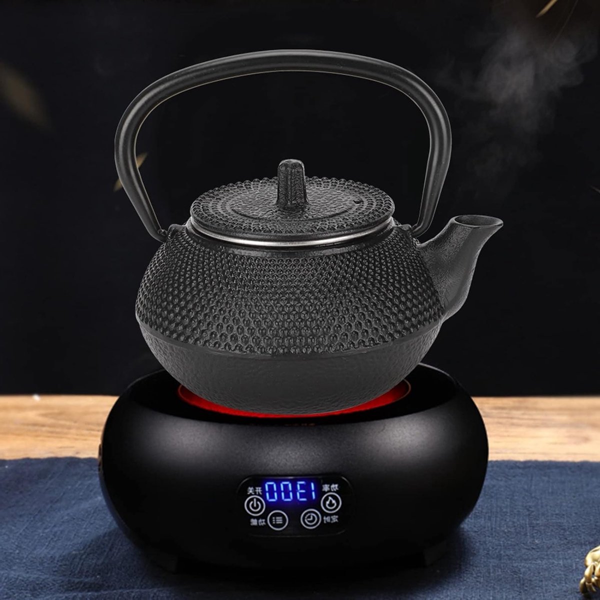 Elegante gietijzeren theepot van 300 ml, Japanse stijl, ideaal voor thee zetten en filteren