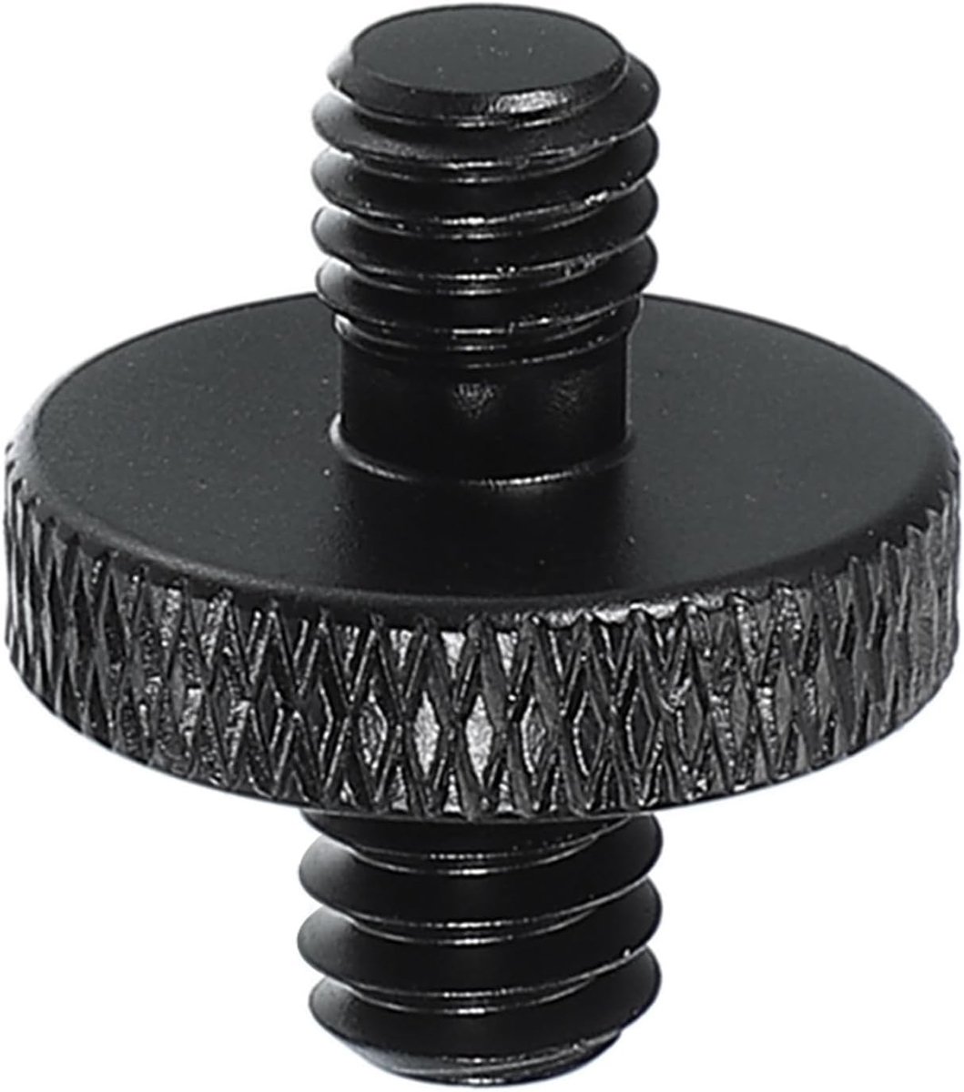 Statief Schroef Adapter - Camera Mount - Bevestigen Camera - 1/4 naar M6 - 16x16x18mm - Zwart