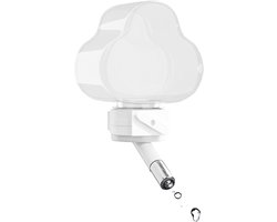 Hamster Drinkfles - Knaagdier Waterdispenser - Kleine Dieren Hydrateren - Druppelvrije Dubbele Afdichting - 12 cm Hoog - Wit