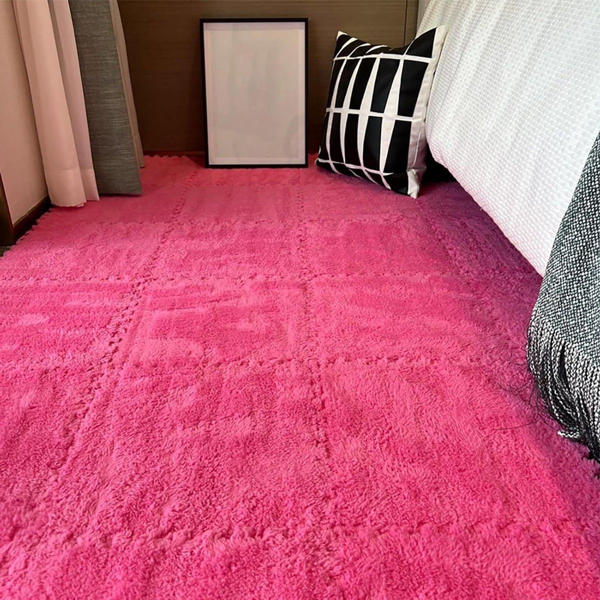 Tapijttegels - Puzzelmatten Vloerkleden - Woonkamer Decoratie - Zachte Pluche Afwerking -