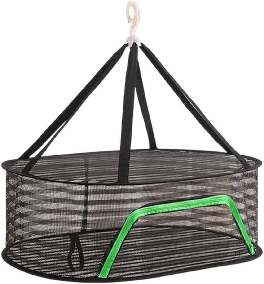 Opvouwbaar Droogrek - Hangnet Droger - Voedsel Drogen - Ademend Gaas - 40x60cm - Groen