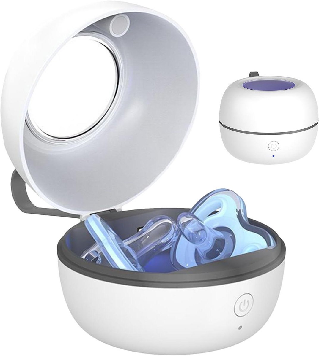 Fopspeen Reinigingsdoos - UV Cleaner Houder - Hygiënisch Reinigen - Touch-Controlled UV Technologie - 11 x 11 x 83 cm