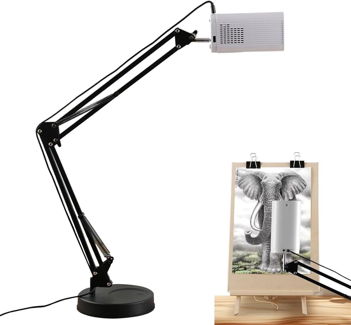 Kunstteken Projector - LCD Projector - Tekeningen Projecteren - Automatische Keystone - Tot 220cm Breed - Zwart