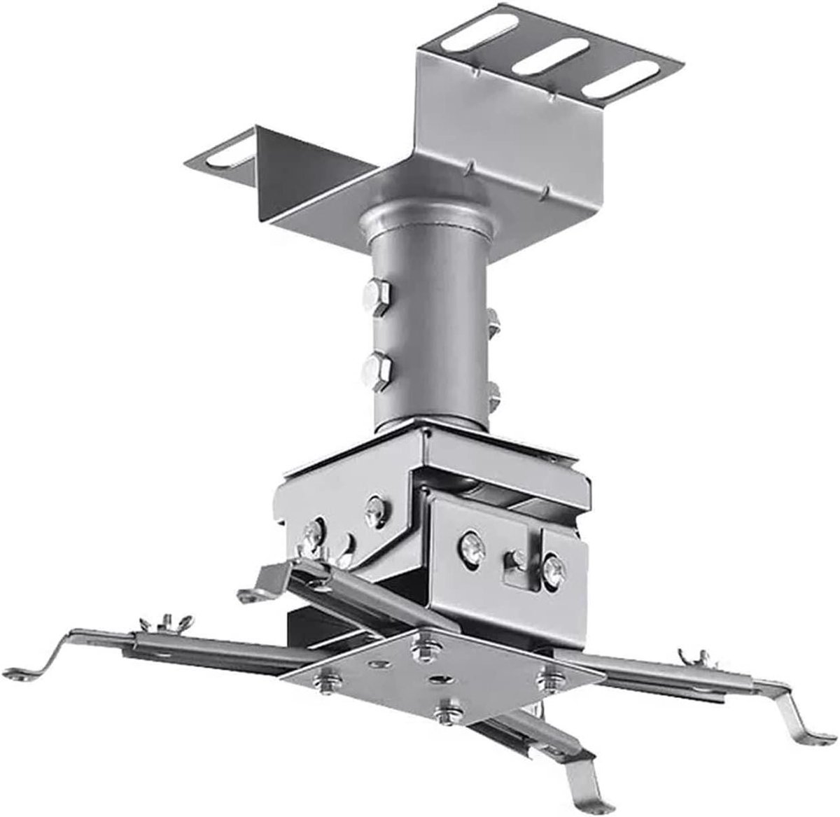 Projector Beugel - Hanger Lift - Thuisbioscoop Inrichten - Verstelbare Hoek - 23-26cm - Wit
