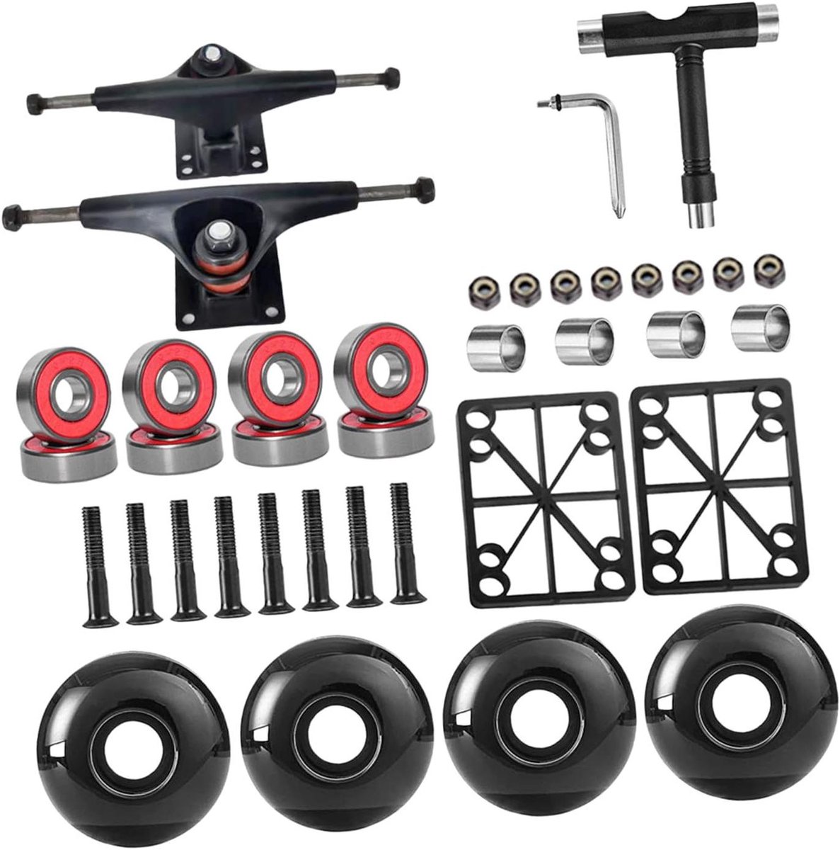 Skateboard Trucks Onderstel Steppen Straat Controle Schokabsorberend Ontwerp 5 Inch