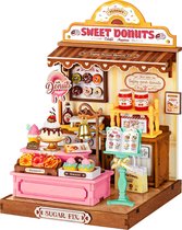 Robotime Sweetie's Donut Shop - Rolife - DS051 - Rolife DIY Miniature House Series - Miniatuur - Knutselen - Bouwpakket