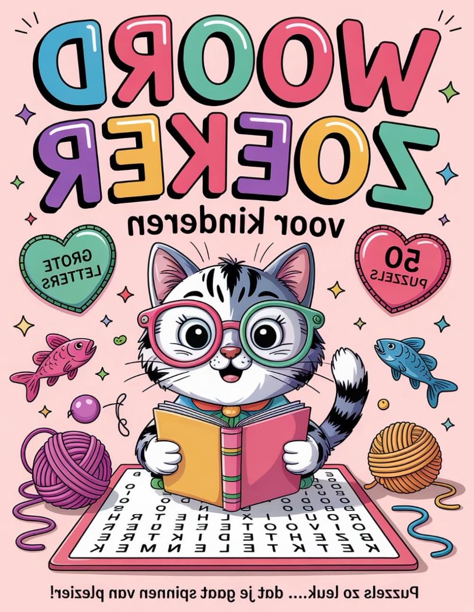 Woordzoeker Kinderen - Leerzaam Spel - Spelenderwijs Leren - Grote Letters - 21.59 x 27.94 cm - Niet Van Toepassing