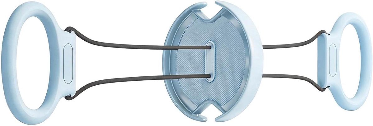 Borsttrainer Opvouwbaar - Arm Kracht - Spierontwikkeling Thuistraining - Bidirectioneel Ontwerp - 76 cm Lengte - Blauw