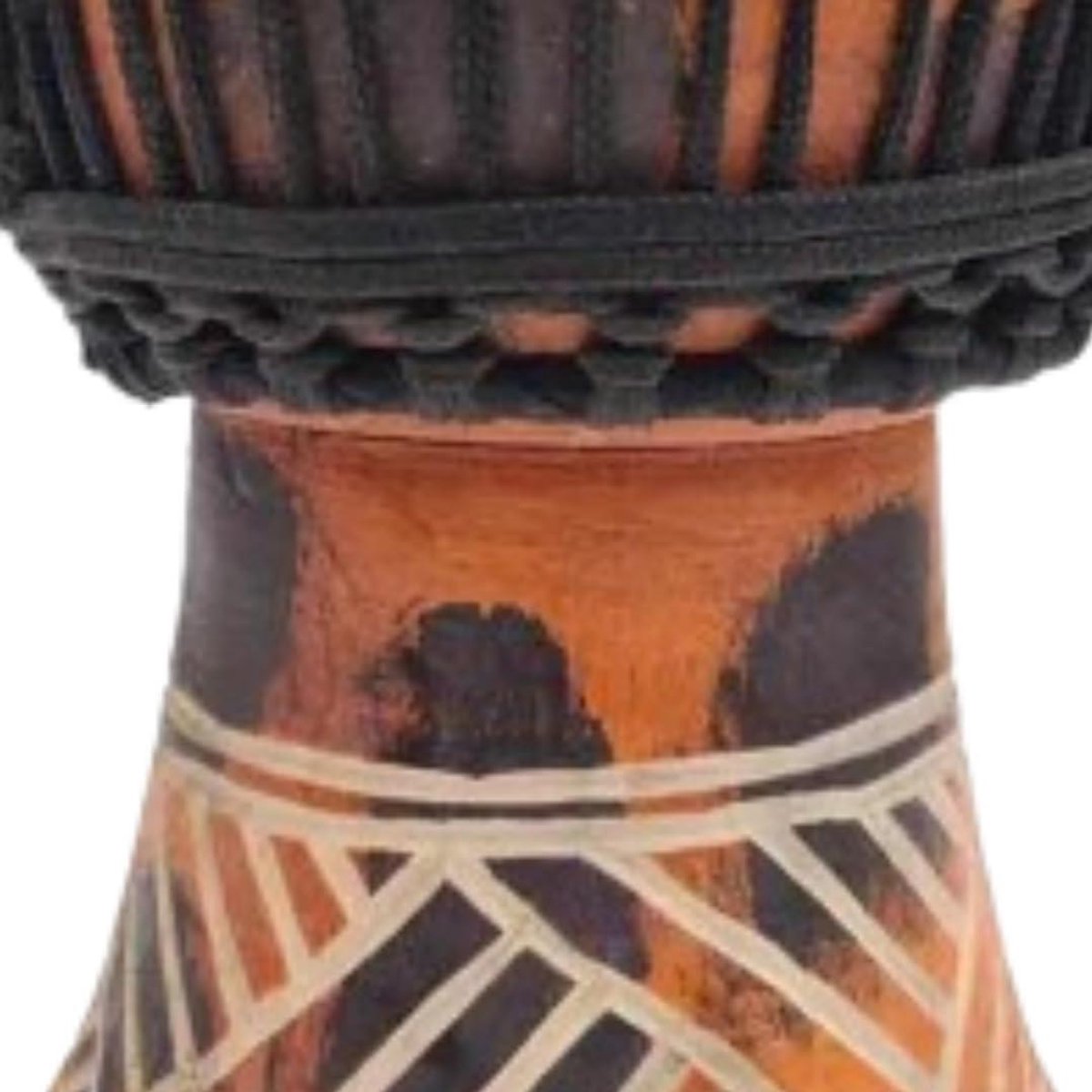 Djembe Trommel - Handtrom - Muziek Maken - Huid Bespannen - 24cm Hoog - Multicolour