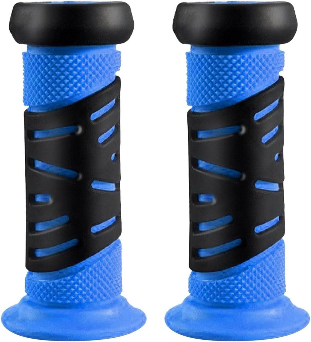 Fietsstuurgrepen - Reserve handvatten - Veilig Fietsen - Antislip Rubber - 2.2cm Stuur - Blauw