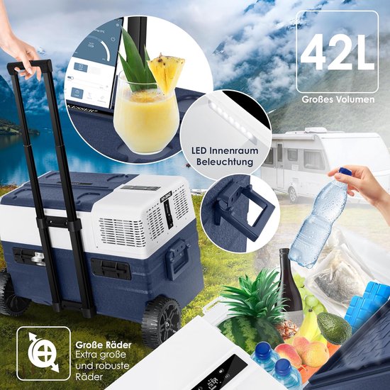 Elektrische Koelbox - Frigobox - Camping koeler - Koelbox 230v van Merkloos — afbeelding 5