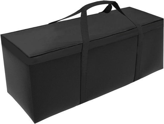 Zwarte opbergbox met hengsels