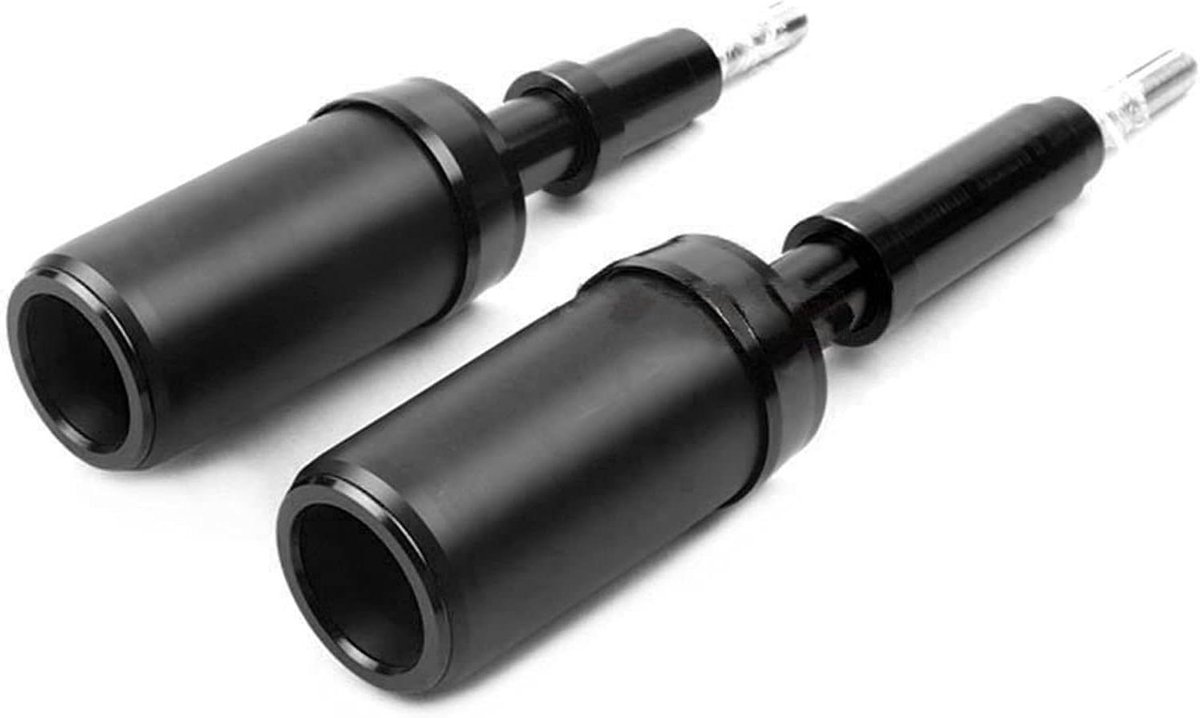 Motorfiets Valbeveiliging - Frame Schuifregelaars - Motor Beschermen - Aluminium Legering - 1 Paar - Zwart