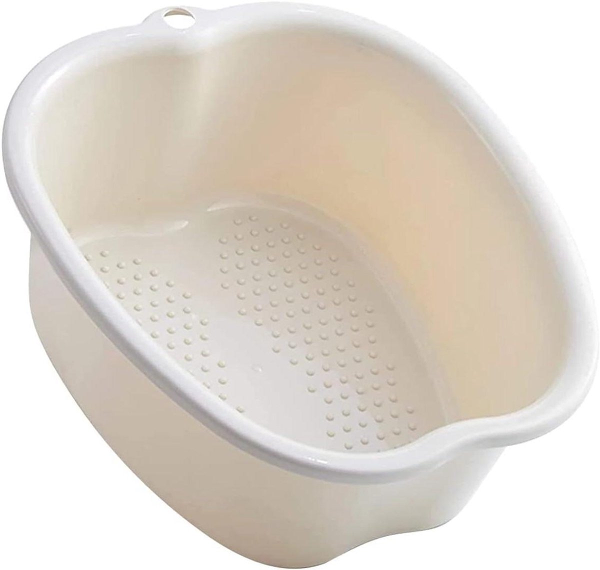 Voetenbad Bak - Voet spa - Voeten ontspannen - Met massagebobbels - 33x37x15.5cm - Beige