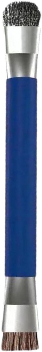 Reinigingsborstel Dubbele Kop - Elektronica Borstel - Stof Verwijderen - Antistatisch Materiaal - 14 cm - Blauw