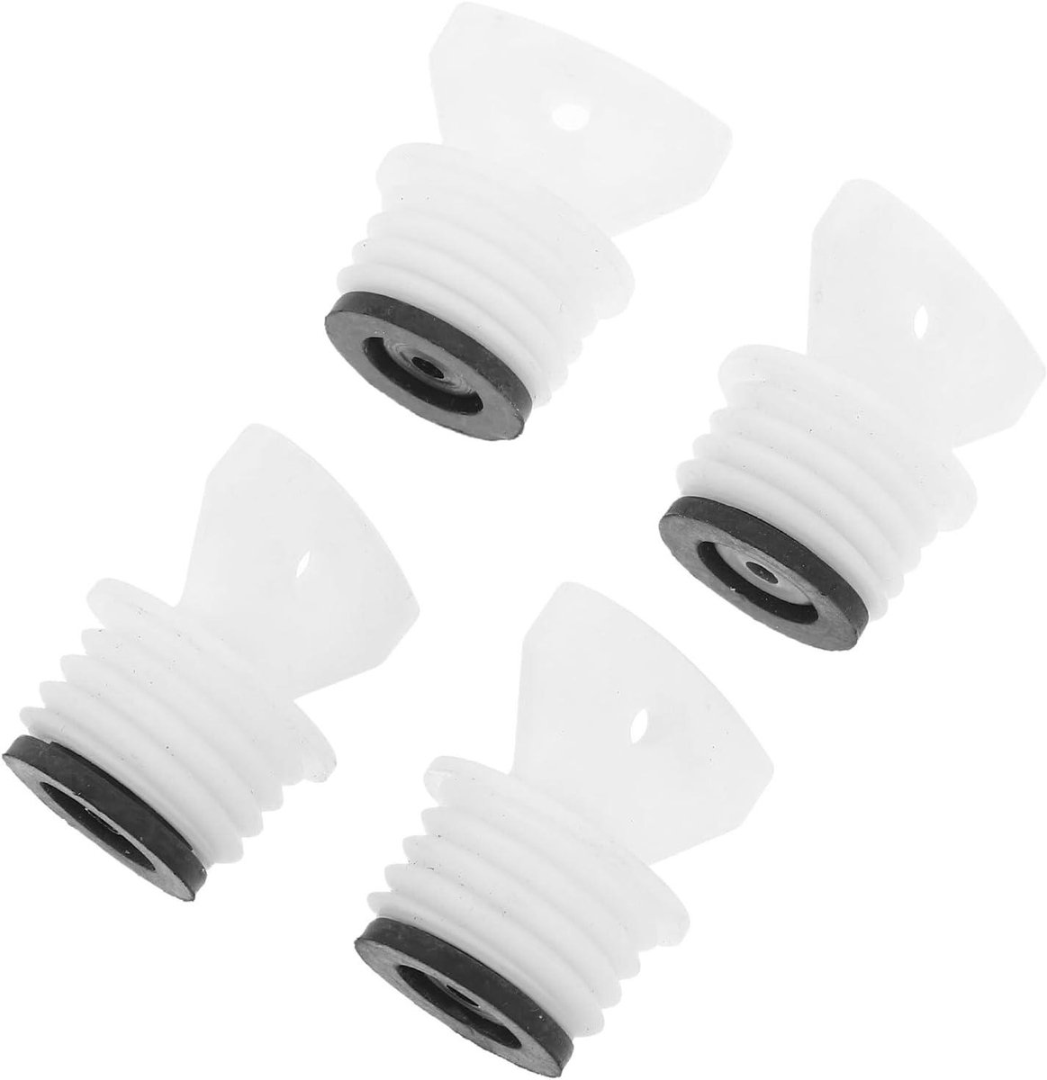 Rubberen Afdichtingsstoppen - Flesdeksels Kruikdoppen - Warmwaterkruik Gebruik - Lekvrije Winterstoppers - 4 Stuks - Wit