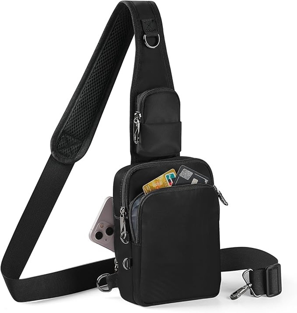 Waterdichte anti-diefstal crossbody tas met RFID-blokkering