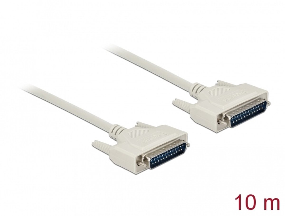 Seriële kabel D-sub 25 mannelijk tot man 10 m