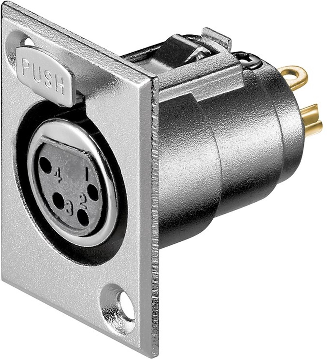 Goobay 11972 wandcontactdoos XLR Grijs