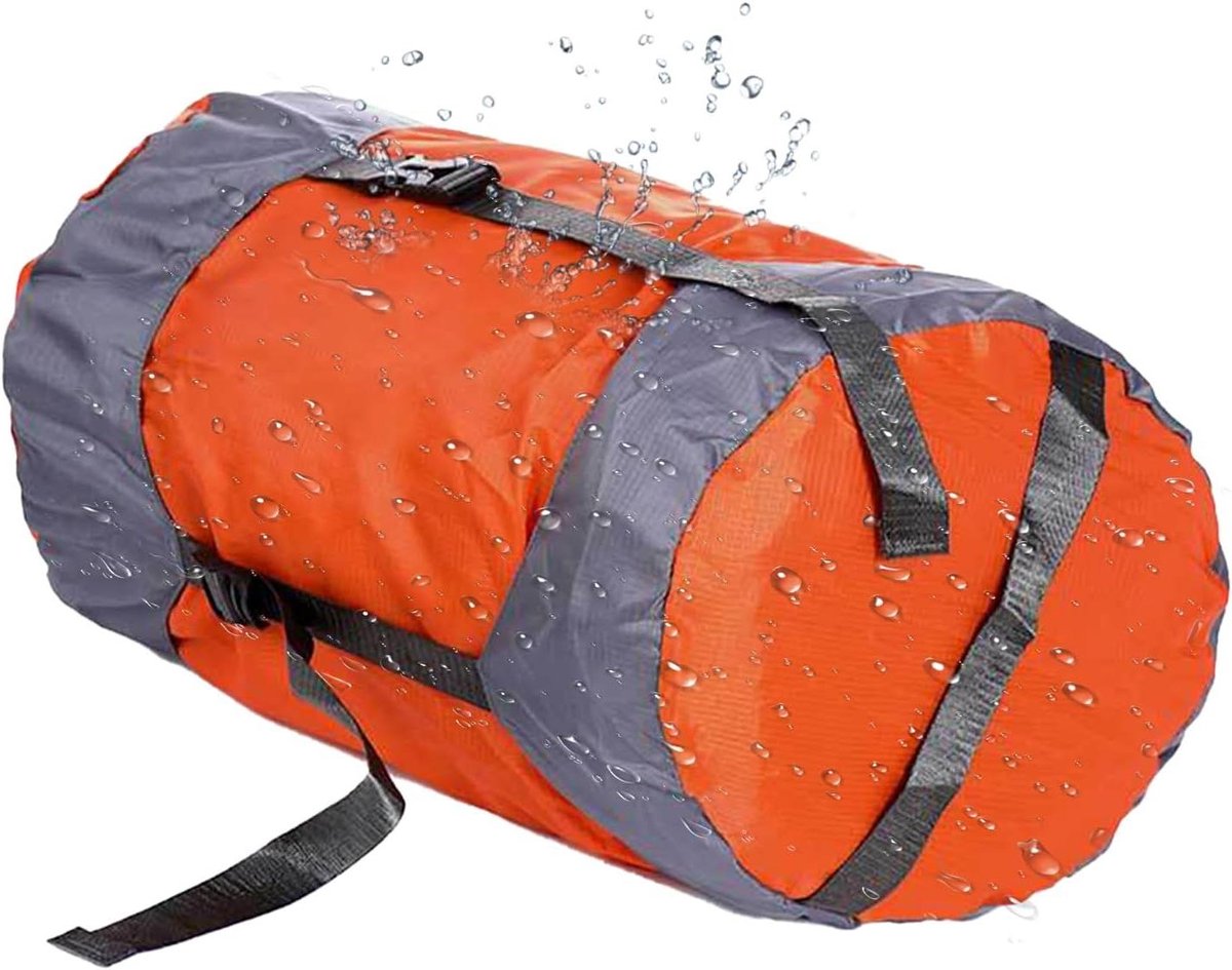 Stofzak Vacuümzak - Reis Opbergzak - Ruimte Besparen - Waterdichte Coating - Maat M - Oranje