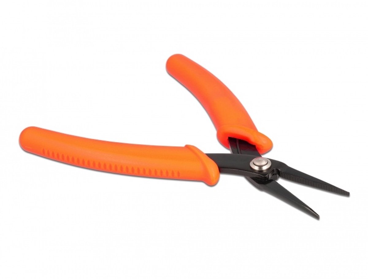 Lange neusbang oranje 14,2 cm
