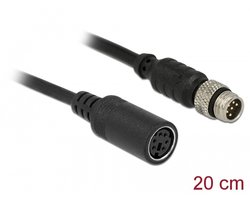 Navilock Connection Cable M8 6 pin male waterproof > MD6 female RS-232 0.2 m