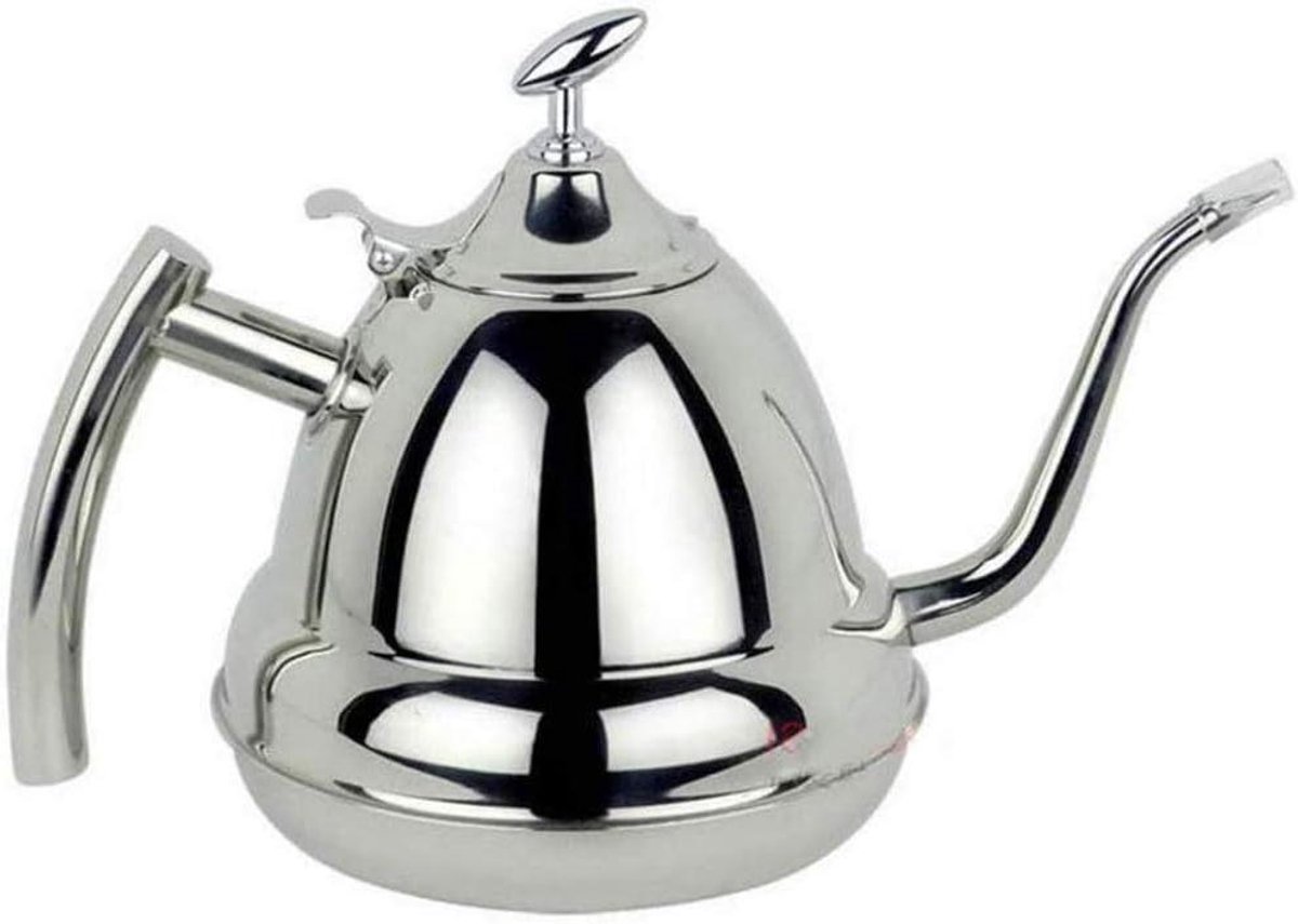 Roestvrijstalen waterkoker - Fluitketel theepot - Water koken - Ergonomisch handvat - 12 liter - Zilverkleurig