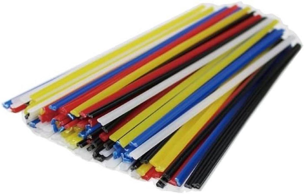 Plastic Lasstaven - Kunststof Lassen - Repareren & Verbinden - Meerdere Kunststoffen - 2x 1 Meter - Multicolor