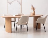 Eettafel Lazlo ovaal eiken 220x110x77 cm - Naturel
