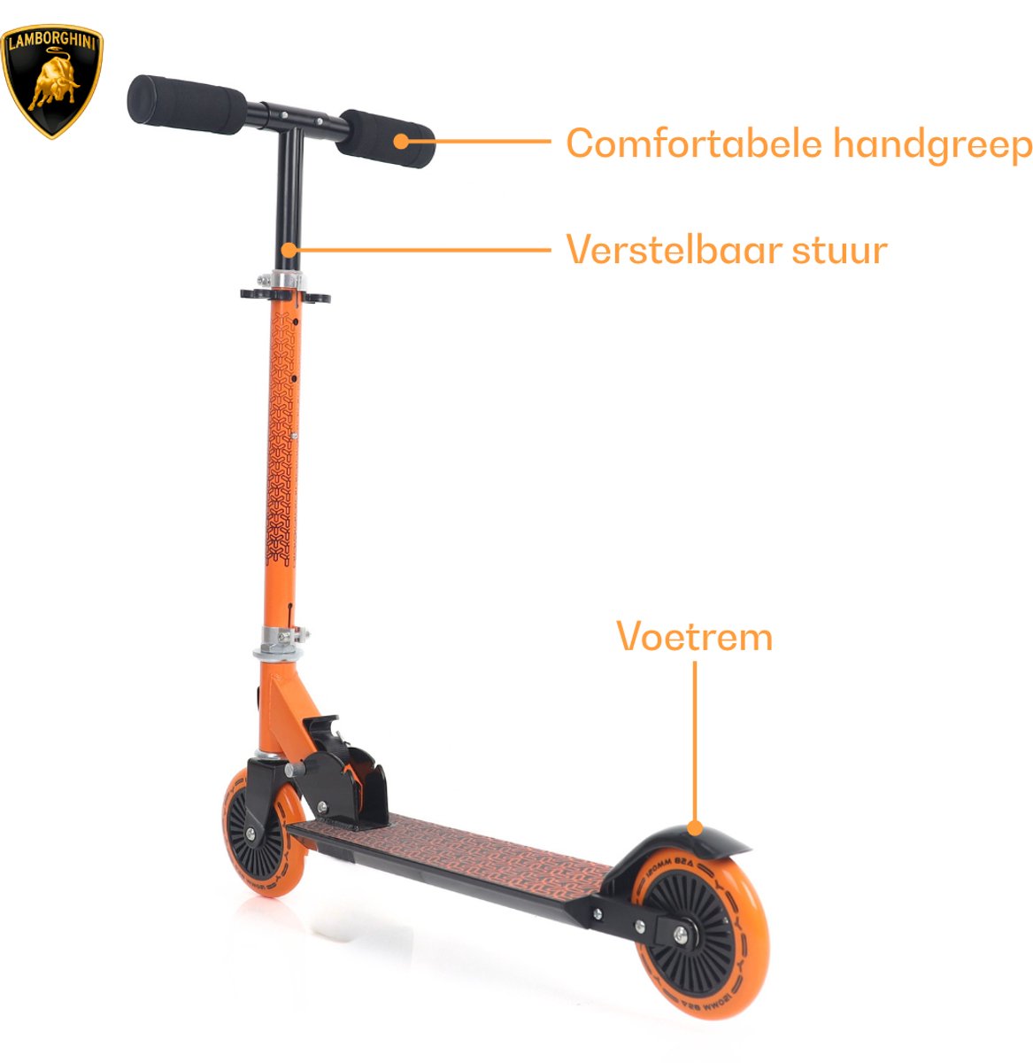 Lamborghini Kinderstep 3-7 jaar - Verstelbaar & Opvouwbaar thumbnail 4