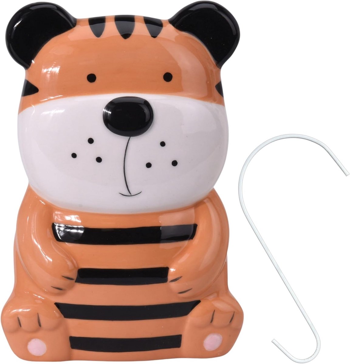 Waterverdamper radiator - 1x - tijger - kunststeen - kinderkamer - 17 cm - luchtbevochtiger