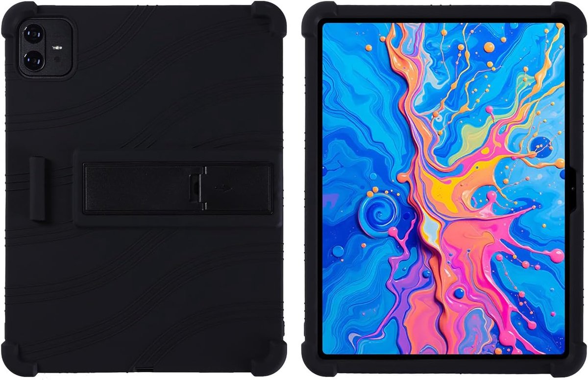 Tablethoes - Beschermhoes Tablet - Veilig Gebruik - Verstelbare Standaard - 12.7 Inch - Zwart