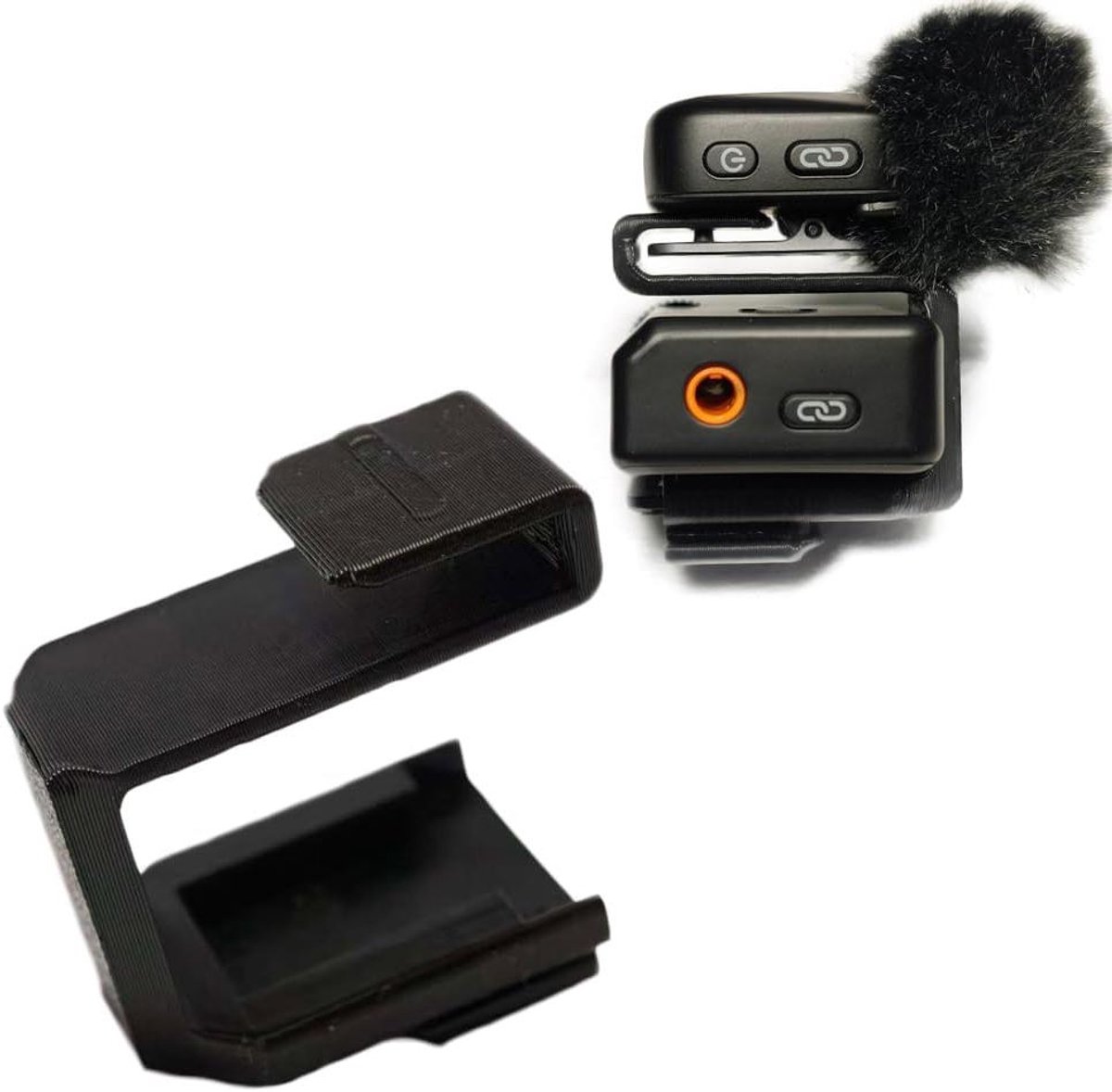 Microfoon Houder - Adapter Beugel - Audio Opname - Standaard Hot Shoe - Precisie Print - Zwart