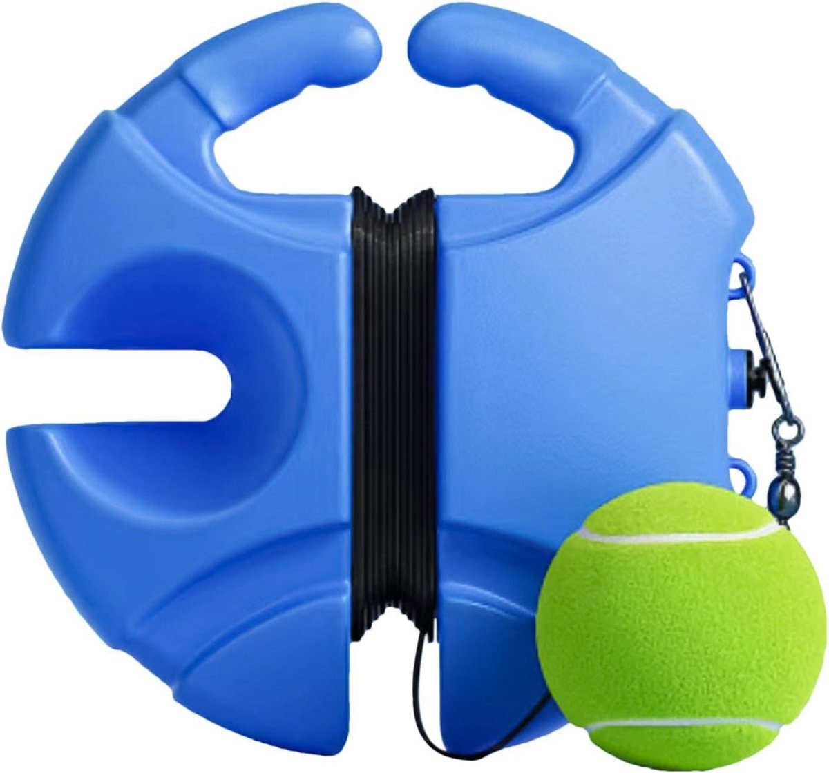 Tennistrainer Oefenset - Solitaire Training - Tennis Verbeteren - Automatische Terugslag - 25 cm - Blauw