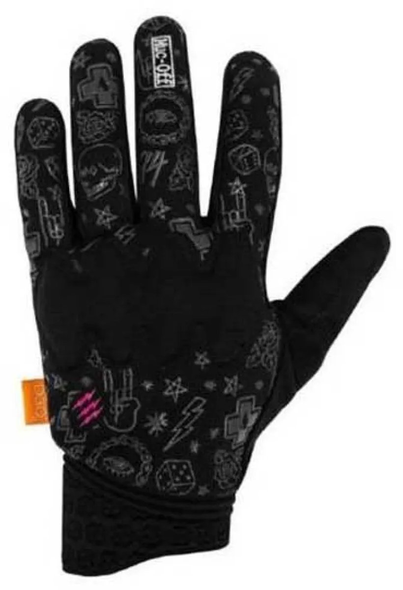 Muc-Off D3O Riders Gloves - Fietshandschoenen - Zwart - L - Met knokkelbescherming - Ademend - Duurzaam - Optimale grip