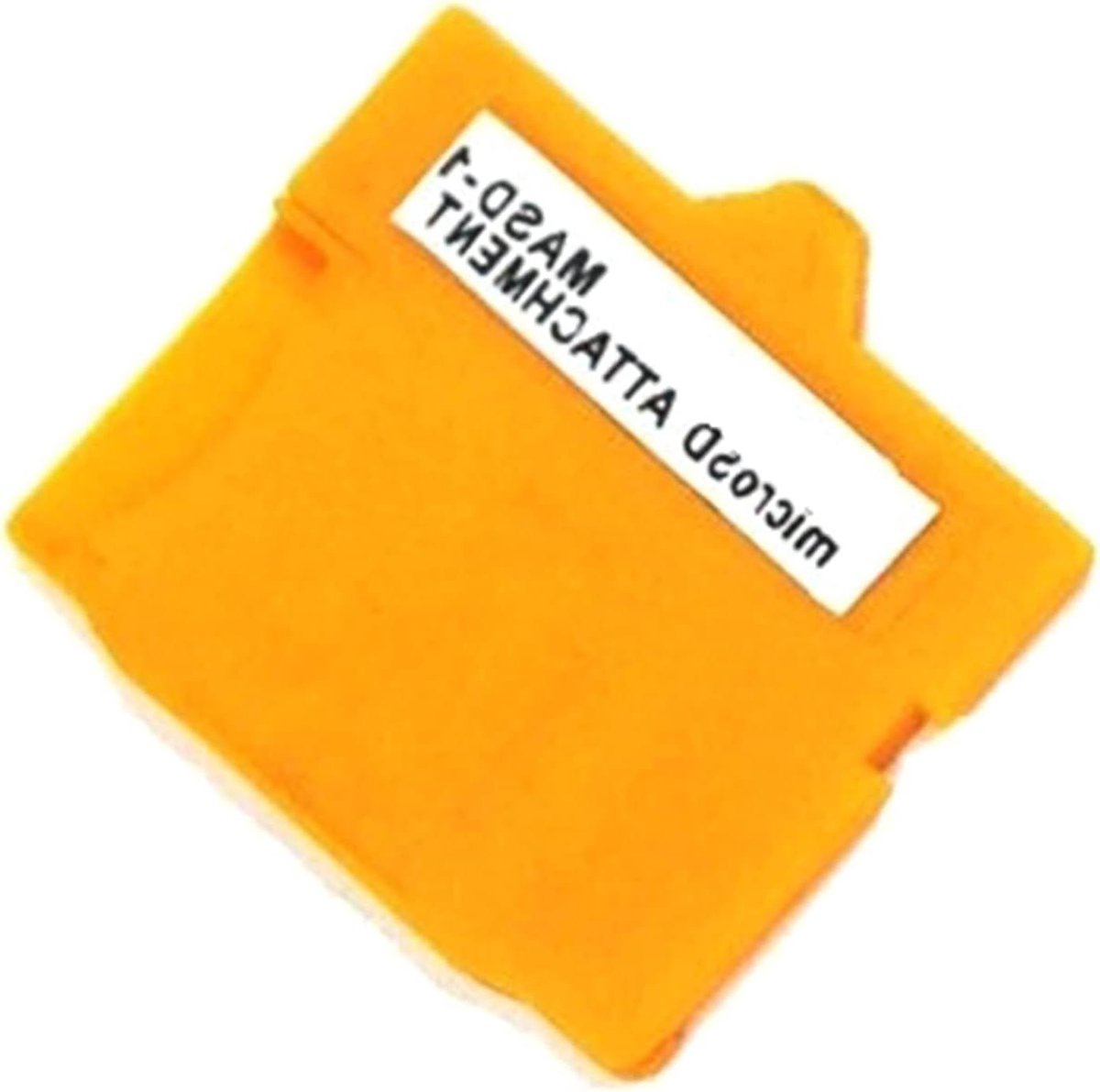Micro SD Adapter - Camera Kaart - Foto's Overzetten - Beschermt Apparatuur - 25x22x2mm - Geel