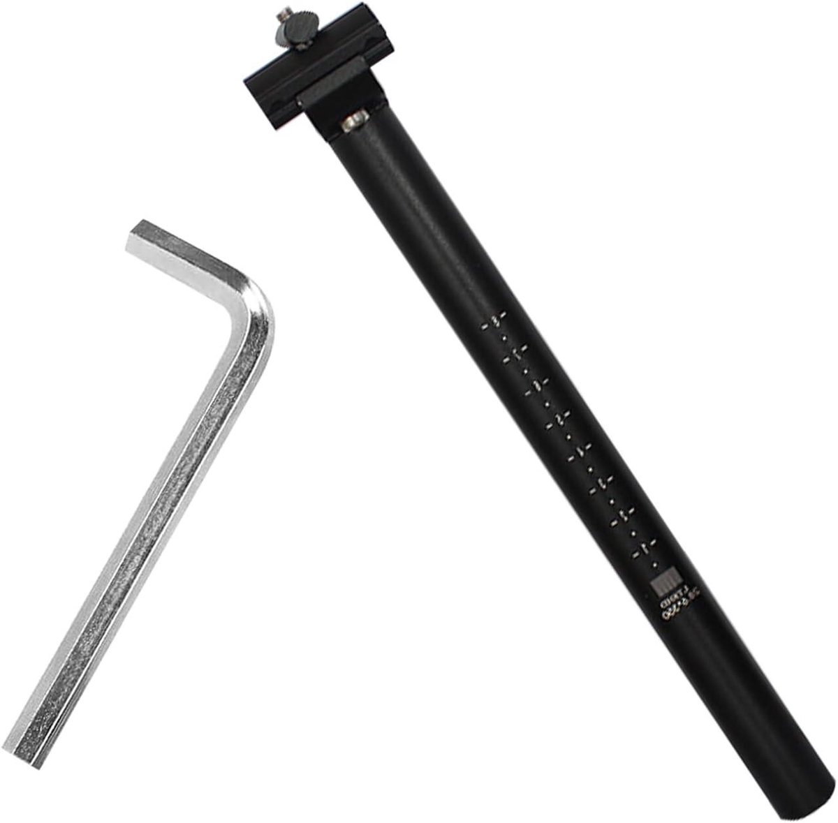 Fietszadelpen - Zadelbuis - Comfortabel Fietsen - Verstelbare Hoek - 254 x 450 mm - Zwart