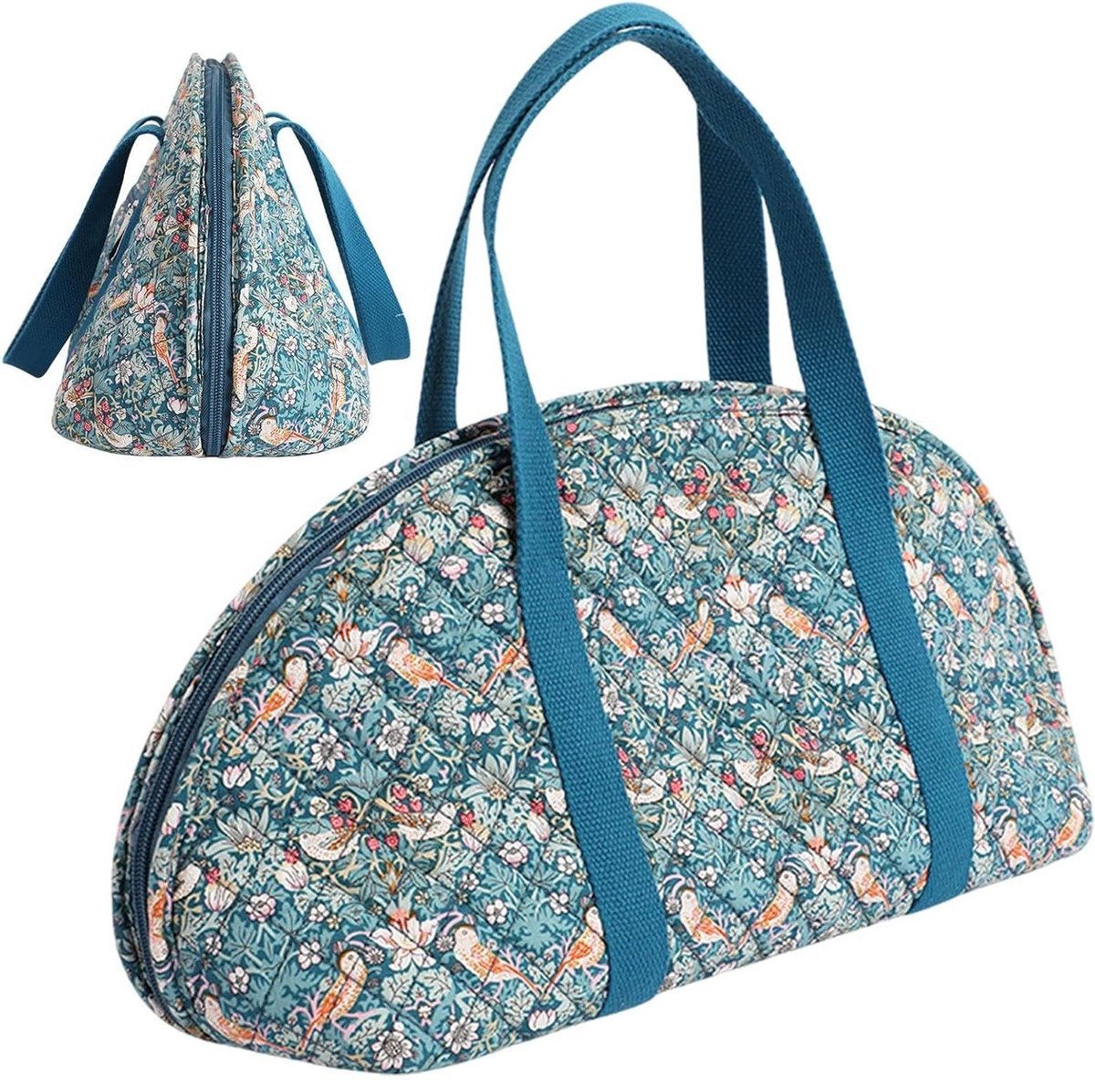 Reis Strijkijzer Tas - Opbergkoffer Stoomstrijkijzer - Handige Reisopslag - Waterdichte Quiltstof - 32 x 12 x 5 cm - Zwart
