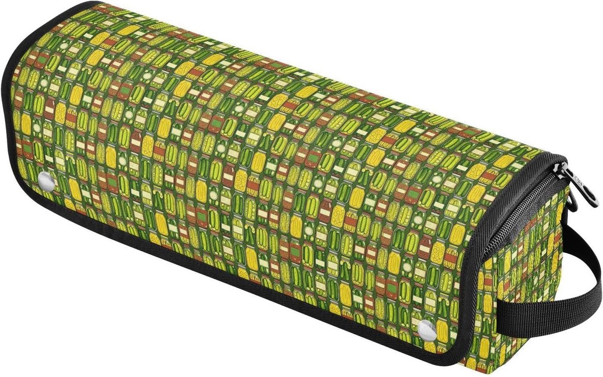 Krultang Reistas - Hittebestendige Mat - Stylingtools Opbergen - 2-in-1 Functie - 37 cm Lengte - Zwart