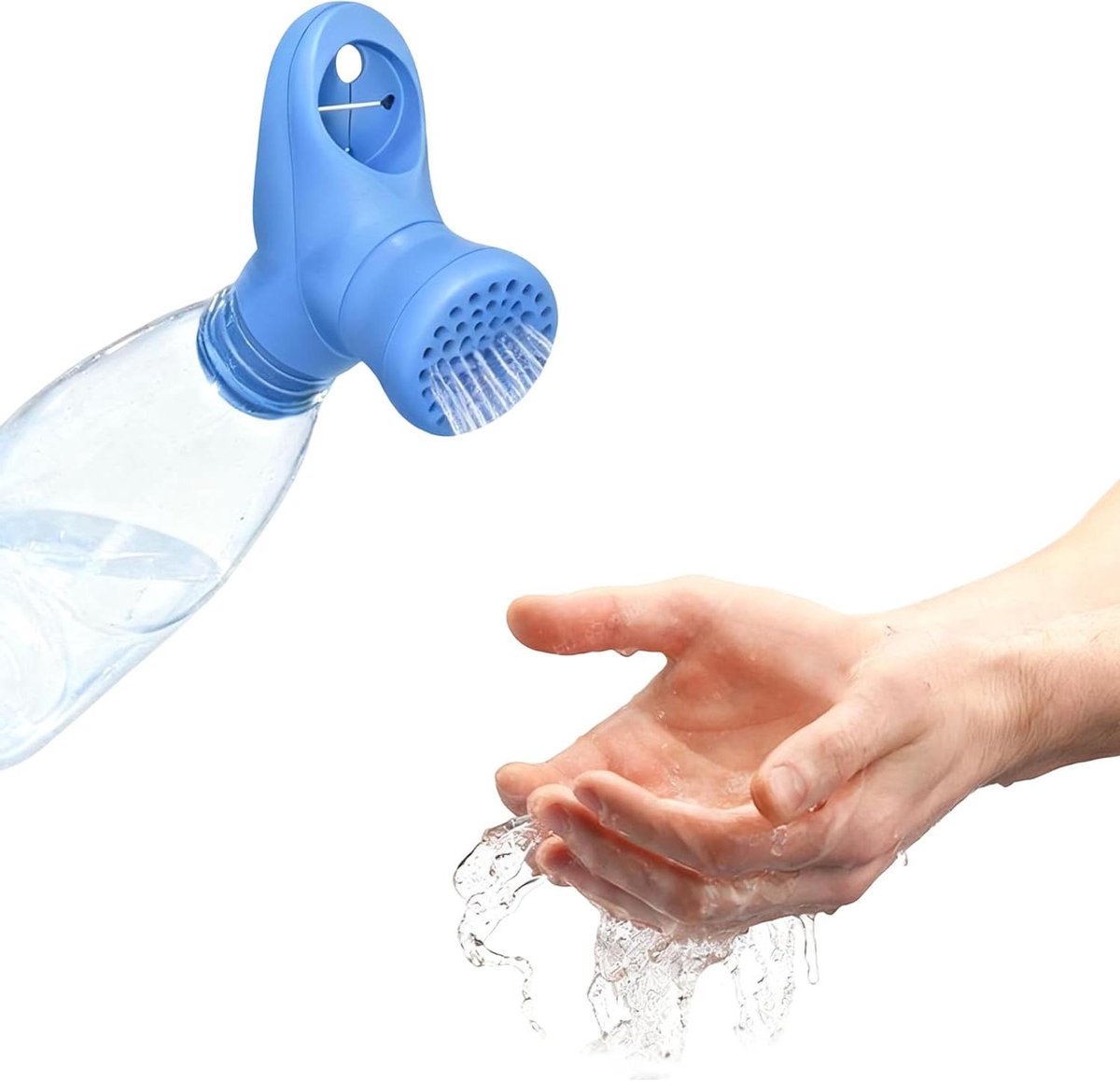 Draagbare Douchekop - Handdouche Sproeier - Outdoor Reiniging - Lekvrije Sluiting - 25 cm Lengte - Blauw