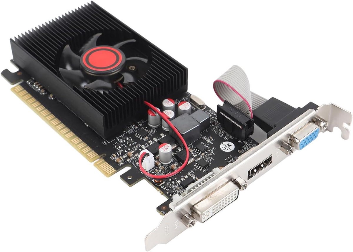 Grafische Kaart - Videokaart PC - Desktop Uitbreiding - 4GB DDR3 Geheugen - 128 BIT - Zwart