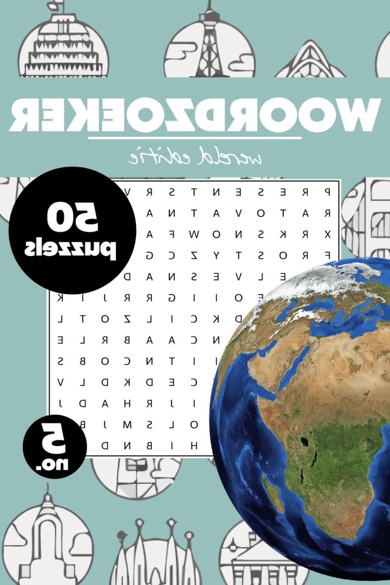 Woordzoeker Wereld - Puzzelboek - Ontspanning en Plezier - 50 Wereld Thema Puzzels - 100 Pagina's - Niet gespecificeerd