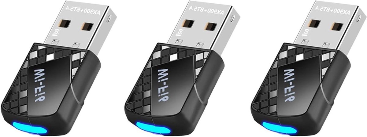 USB WiFi Adapter - Netwerkkaart Dongle - Draadloos Internet - WiFi 6 Bluetooth 5.4 - 900 Mbps - Zwart