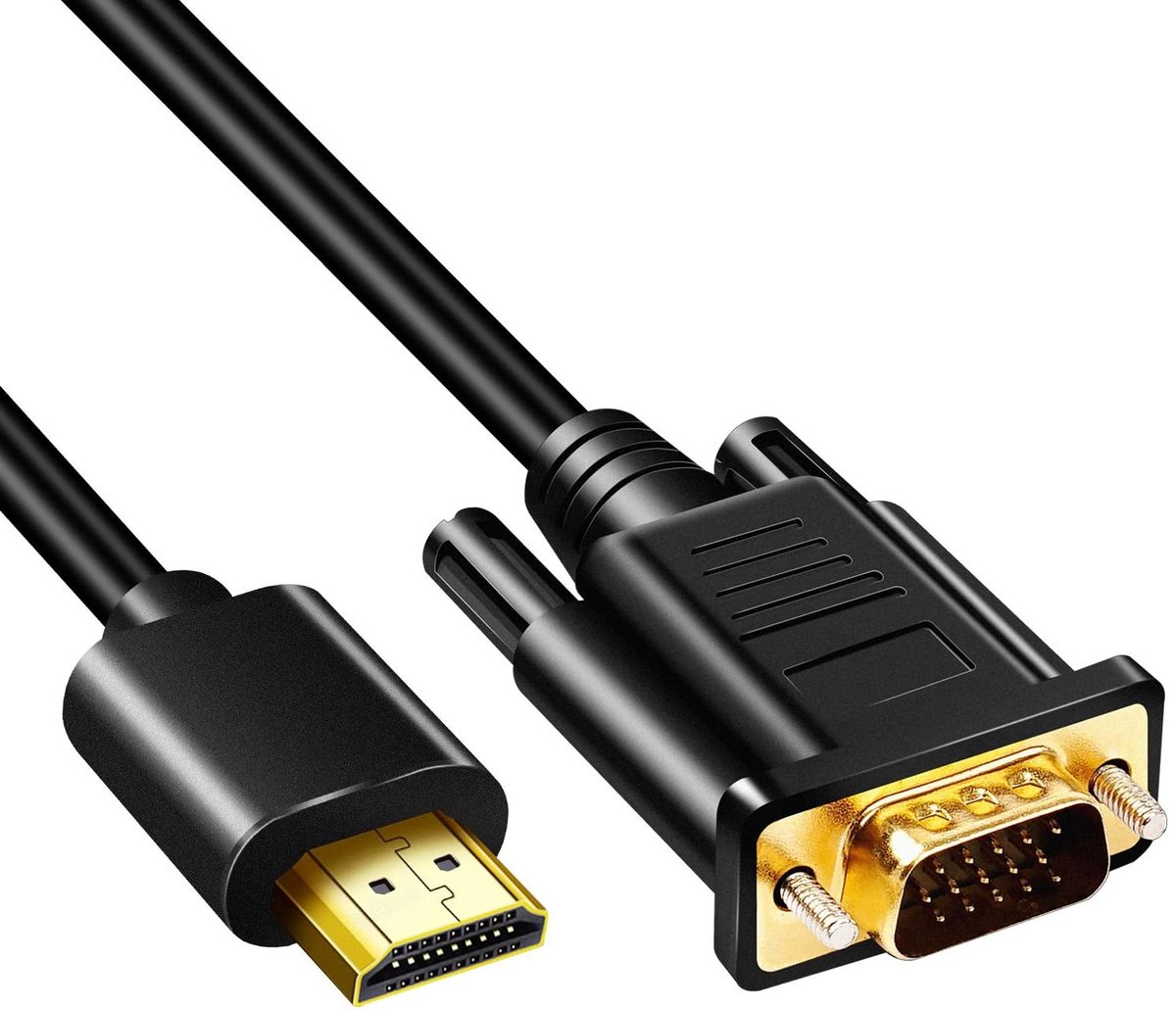 HDMI naar VGA Kabel - Video Converter - Beeld Delen - Geïntegreerde Chipset - 3 meter - Goud