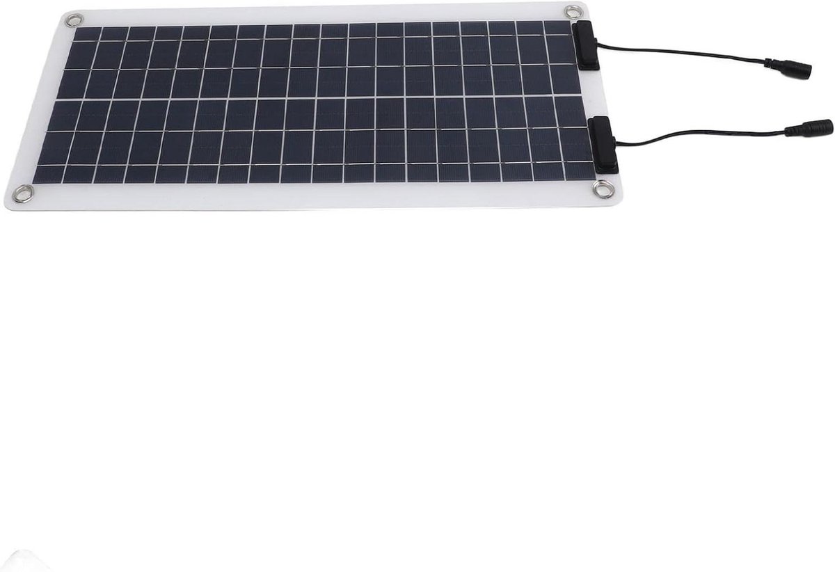 Zonne Druppellader - Zonnepaneel Kit - Accu Onderhoud - Dubbele Uitgang - 30W - Zwart