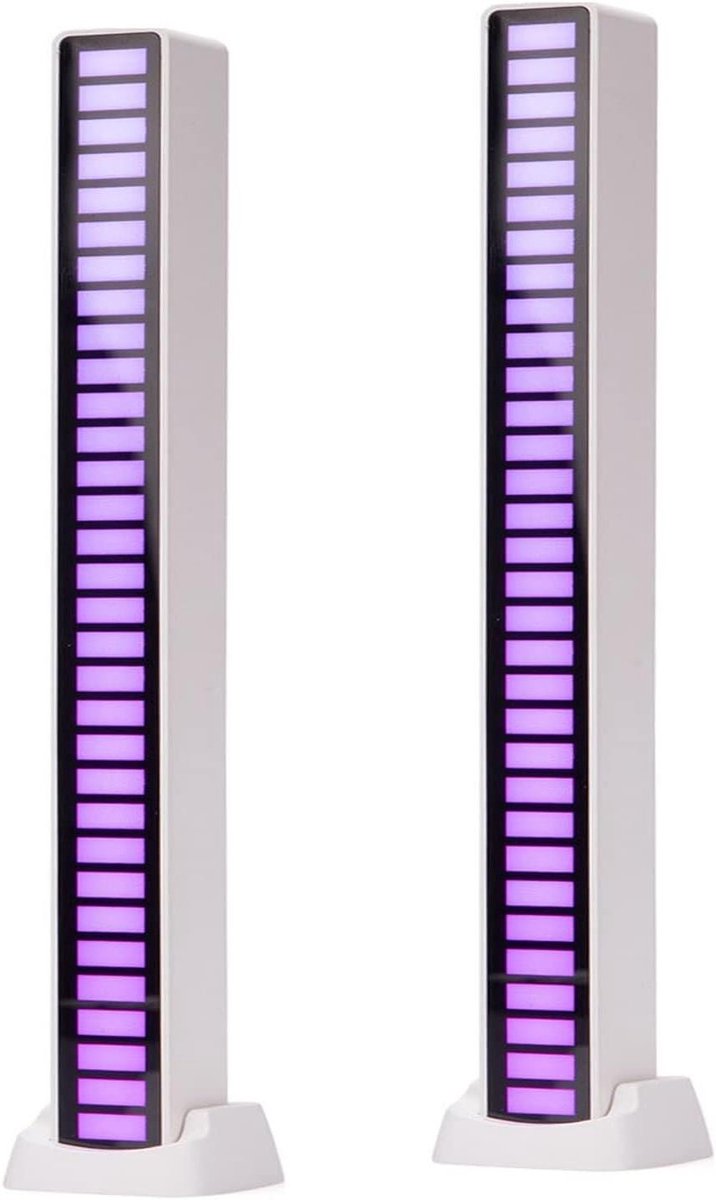 LED Lichtbars - Sfeerverlichting TV - Kamer Decoratie - Muziek Modus - 2 Stuks - Wit