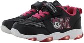 Disney Minnie - Schoenen voor meisjes met lichtjes - Minnie Mouse Sneakers voor kinderen met klittenband - Lichtgevende kindersneaker - Maat 27 - Zwart