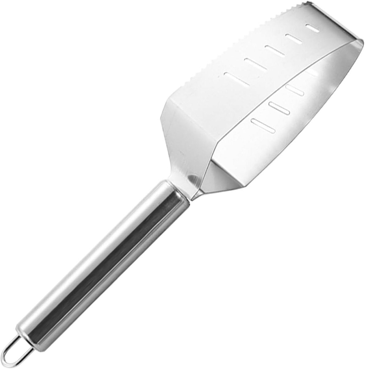 Watermeloensnijder - Fruit snijder - Fruit portioneren - Ergonomische handgreep - 25 cm - Zilver