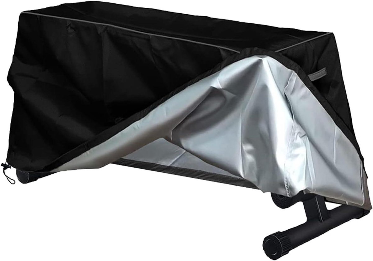 Oefenbank deksel - Fitness hoes - Apparatuur beschermen - Waterdicht ademend - 152 x 46 x 54 cm - Zwart